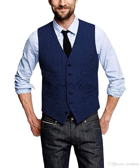 blue suit vest.